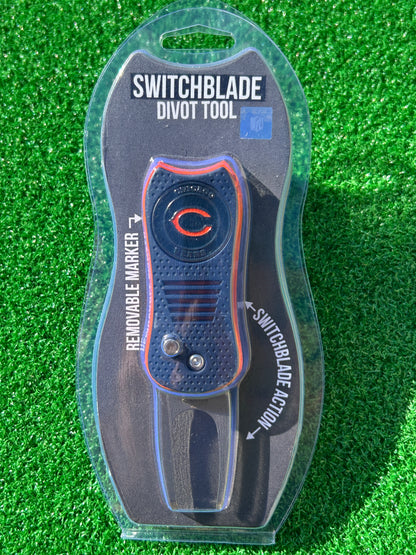 Chicago Bears Team Golf USA Switchblade Divot Tool w/ Double Sided Magnetic Ball Marker