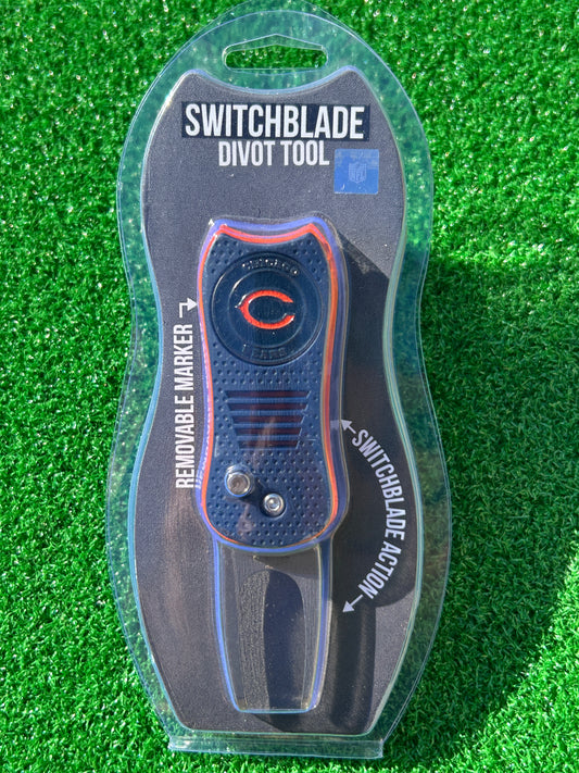 Chicago Bears Team Golf USA Switchblade Divot Tool w/ Double Sided Magnetic Ball Marker