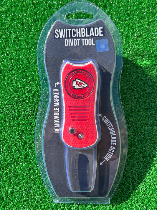 Kansas City Chiefs Team Golf USA Switchblade Divot Tool w/ Double Sided Magnetic Ball Marker