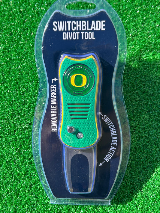 Oregon Ducks Team Golf USA Switchblade Divot Tool w/ Double Sided Magnetic Ball Marker