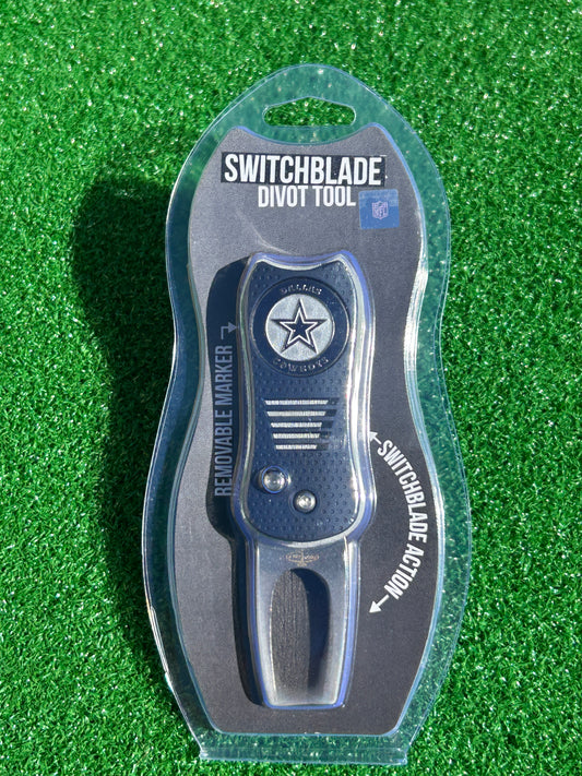 Dallas Cowboys Team Golf USA Switchblade Divot Tool w/ Double Sided Magnetic Ball Marker