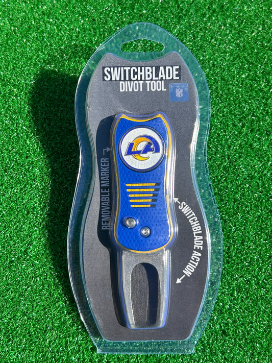 Los Angeles Rams Team Golf USA Switchblade Divot Tool w/ Double Sided Magnetic Ball Marker