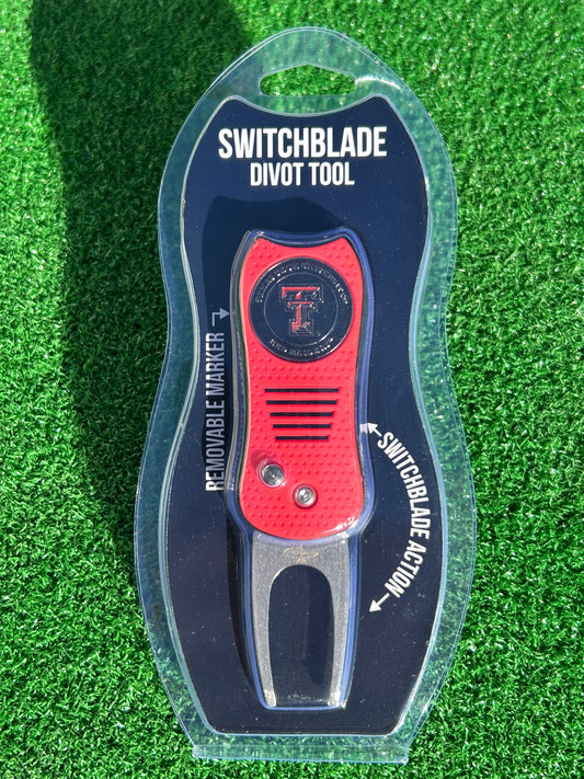 Texas Tech Red Raiders Team Golf USA Switchblade Divot Tool w/ Double Sided Magnetic Ball Marker