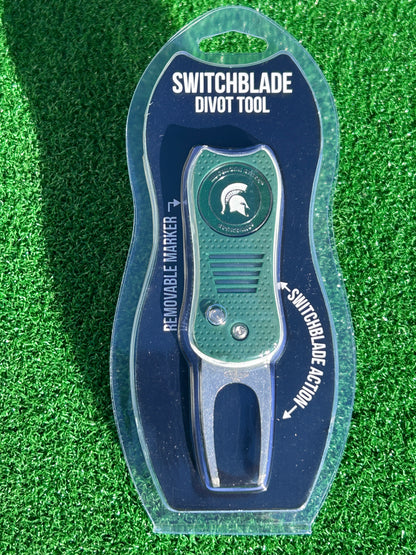 Michigan State Spartans Team Golf USA Switchblade Divot Tool w/ Double Sided Magnetic Ball Marker