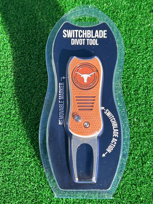 Texas Longhorns Team Golf USA Switchblade Divot Tool w/ Double Sided Magnetic Ball Marker