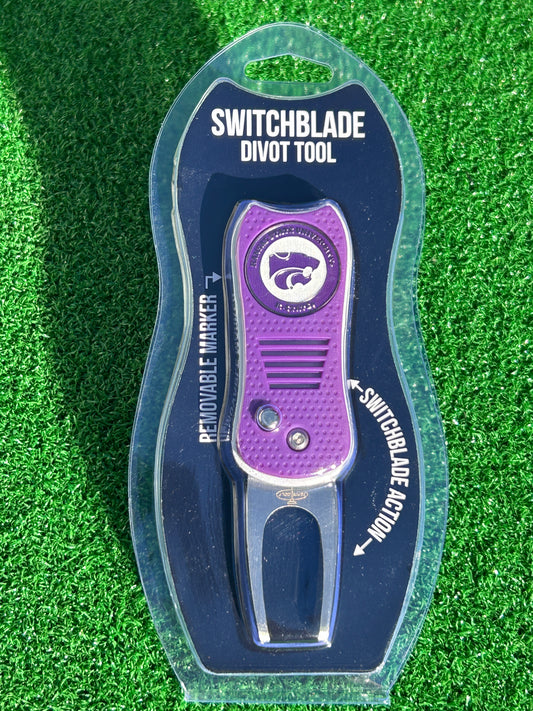 Kansas State Wildcats Team Golf USA Switchblade Divot Tool w/ Double Sided Magnetic Ball Marker