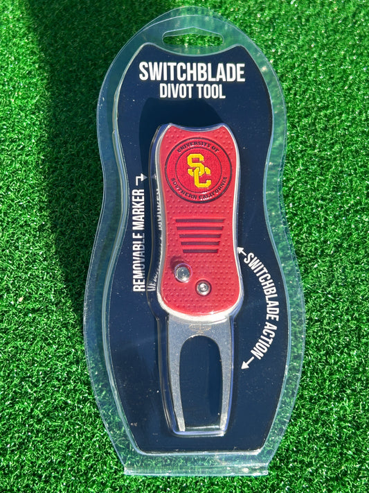 USC Trojans Team Golf USA Switchblade Divot Tool w/ Double Sided Magnetic Ball Marker