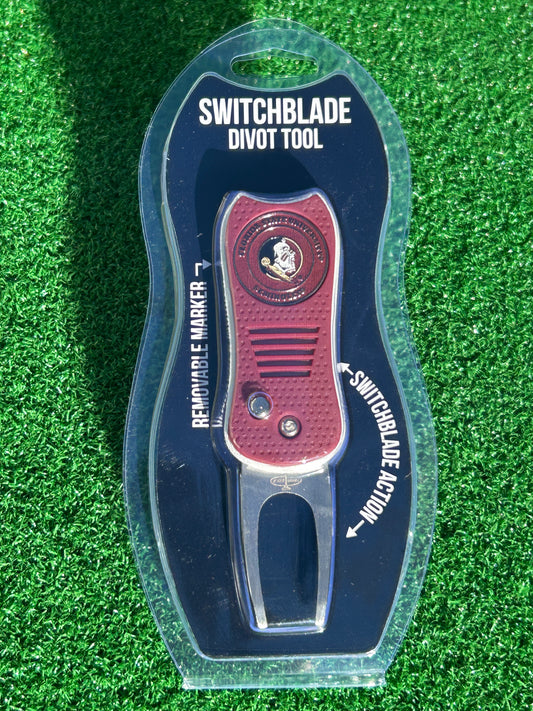 Florida State Seminoles Team Golf USA Switchblade Divot Tool w/ Double Sided Magnetic Ball Marker