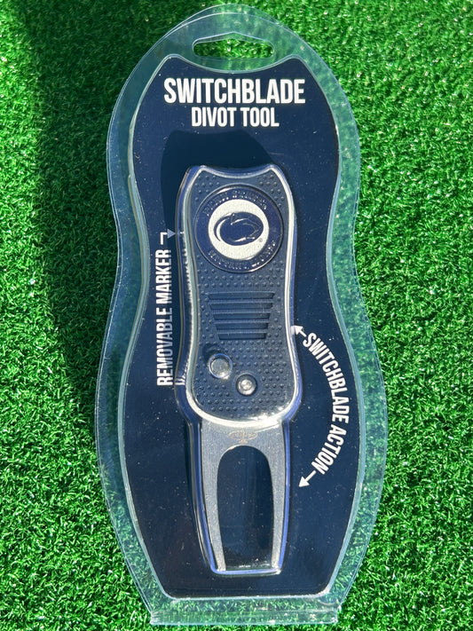 Penn State Nittany Lions Team Golf USA Switchblade Divot Tool w/ Double Sided Magnetic Ball Marker