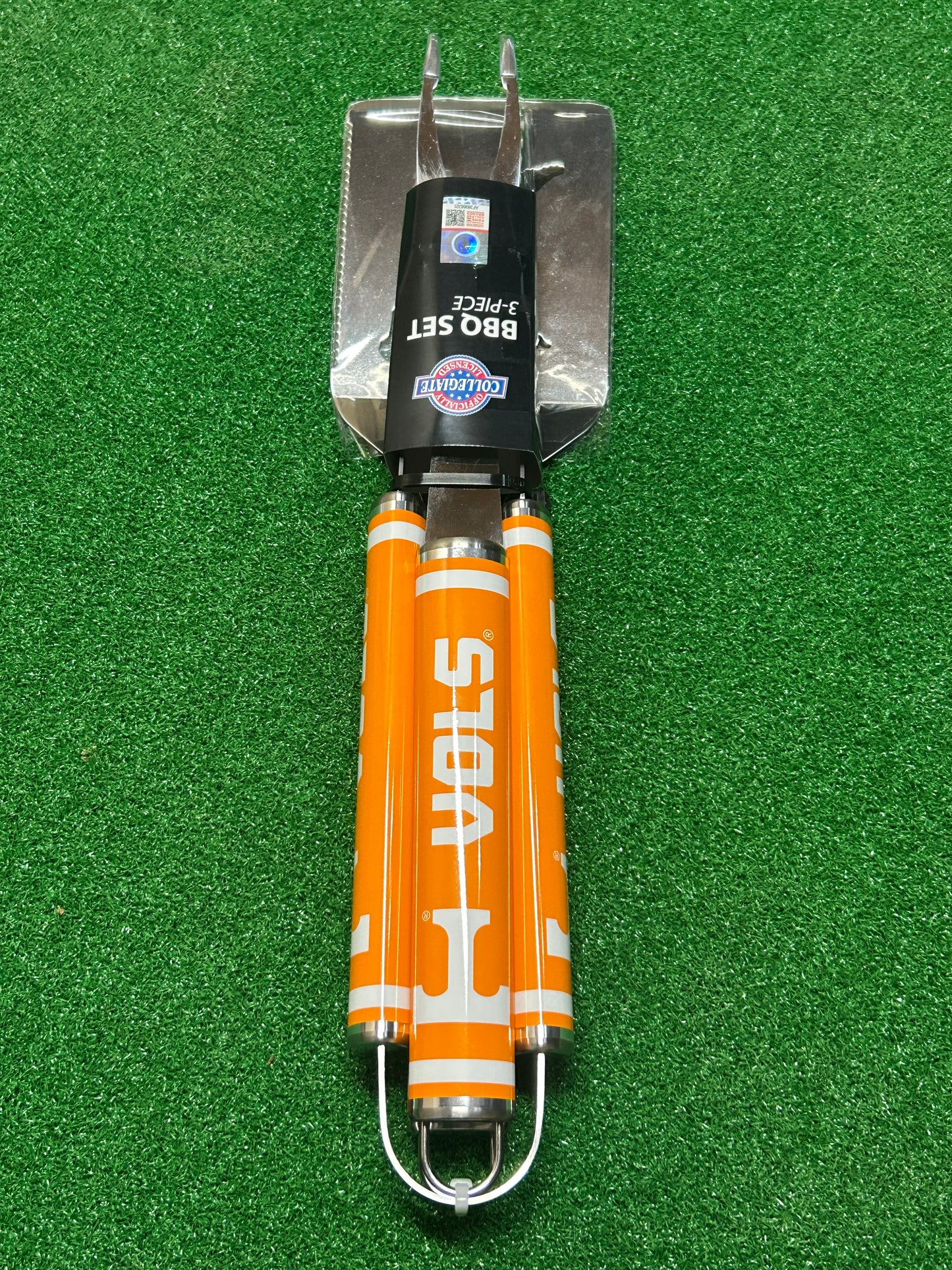 Siskiyou Gifts Tennessee Volunteers 3 Piece Steel Tailgater BBQ Set, NCAA Licensed