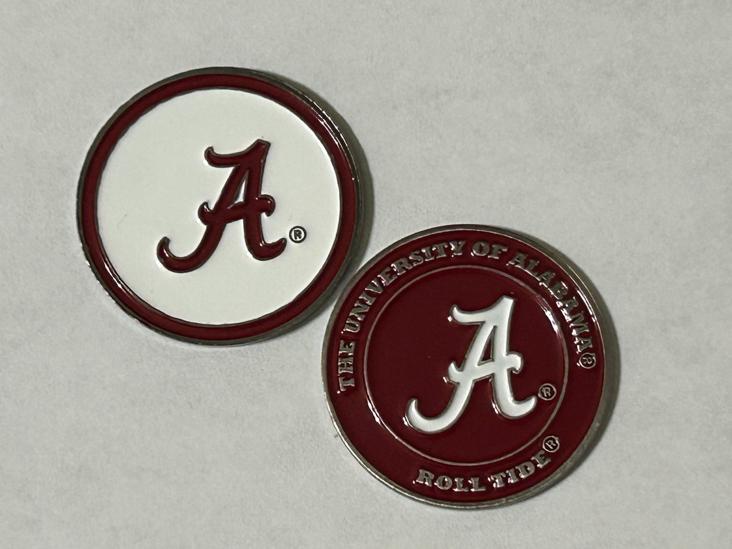 Alabama Crimson Tide 1" Diameter Double Sided Magnetic Golf Ball Marker NCAA