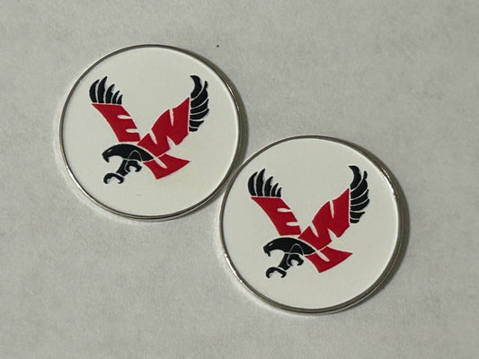 Eastern Washington Eagles 1" Diameter Double Sided Magnetic Golf Ball Marker NCAA