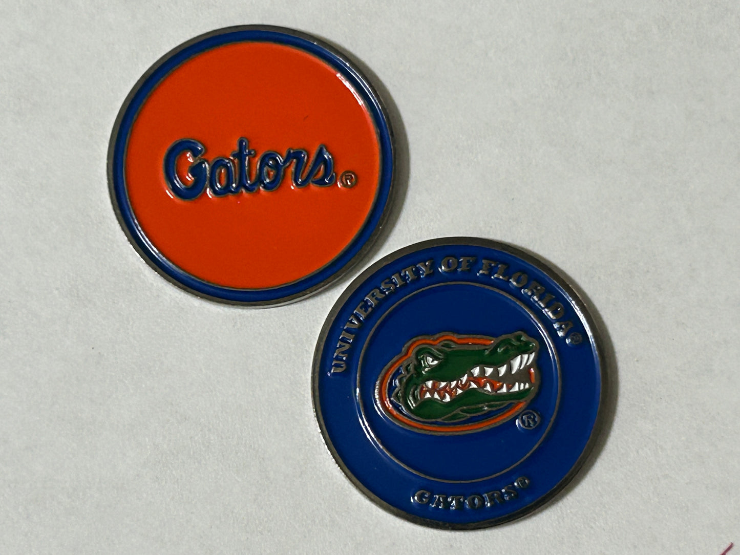 Florida Gators 1" Diameter Double Sided Magnetic Golf Ball Marker NCAA