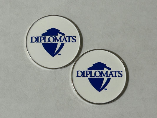 Franklin and Marshall Diplomats 1" Diameter Double Sided Magnetic Ball Marker NCAA