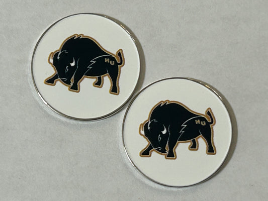 Harding Bisons 1" Diameter Double Sided Magnetic Golf Ball Marker NCAA