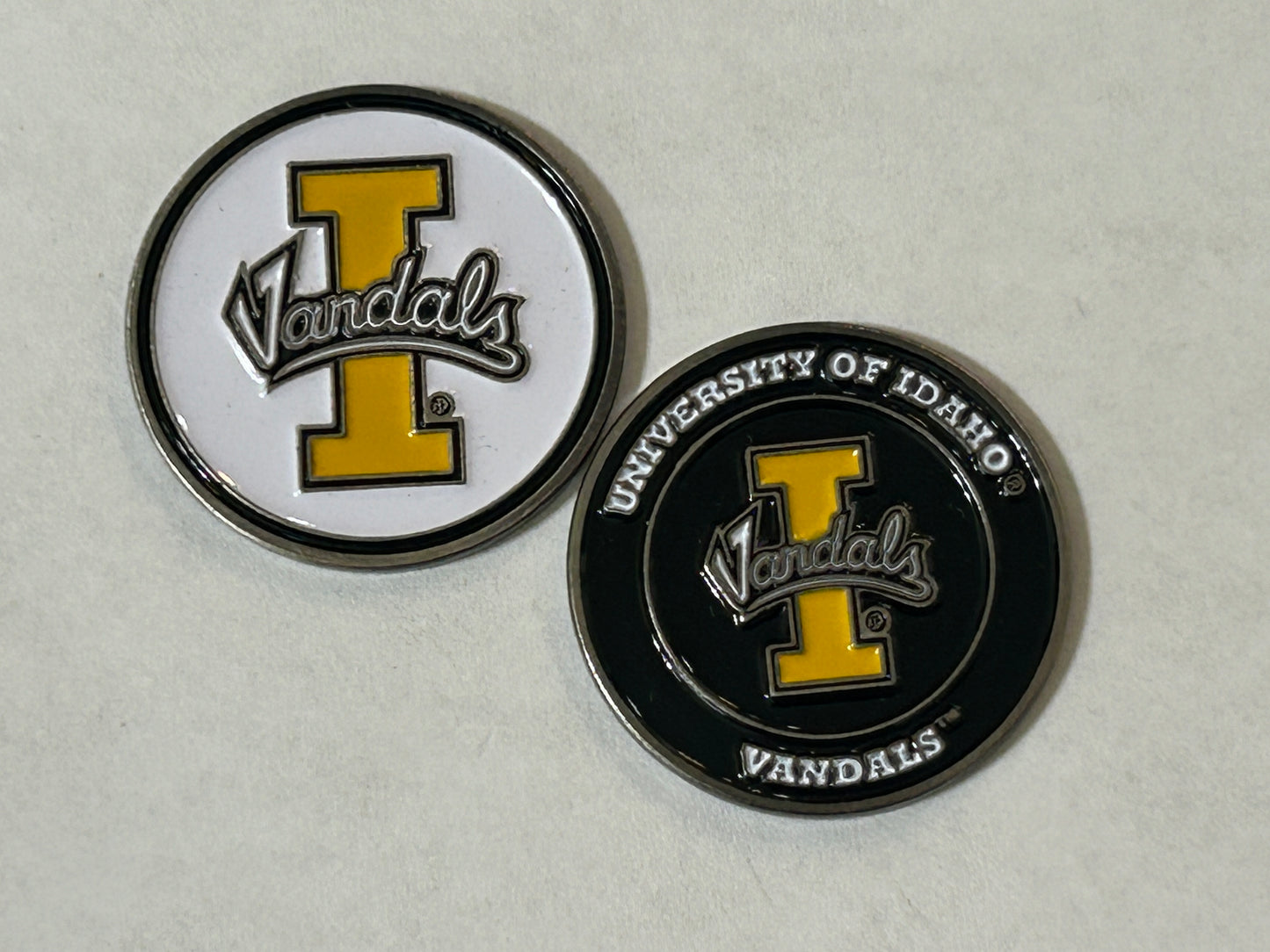 Idaho Vandals 1" Diameter Double Sided Magnetic Golf Ball Marker NCAA