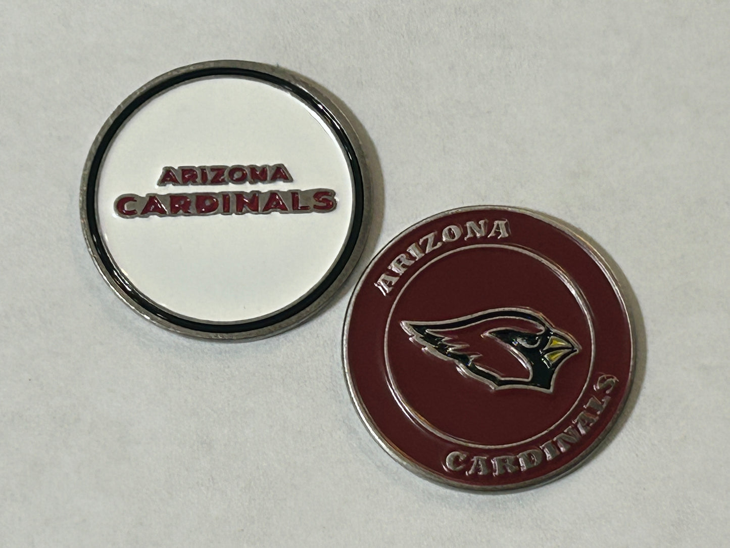 Arizona Cardinals 1" Diameter Double Sided Magnetic Golf Ball Marker NFL