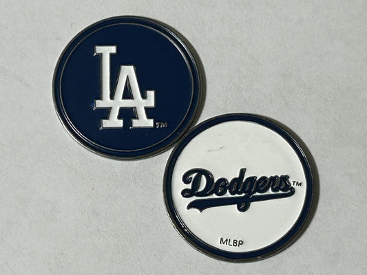 Los Angeles Dodgers 1" Diameter Double Sided Magnetic Golf Ball Marker MLB