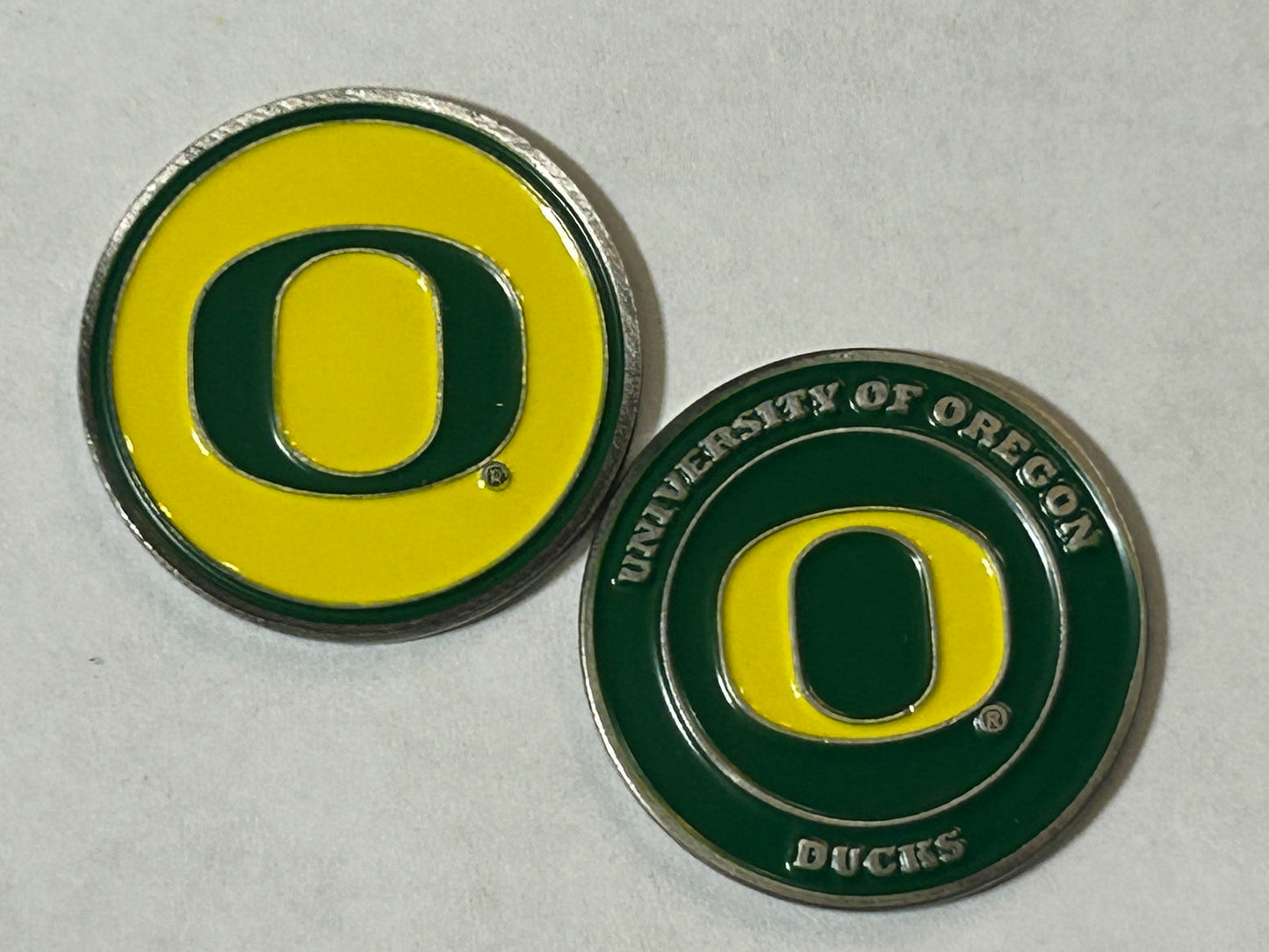 Oregon Ducks 1" Diameter Double Sided Golf Ball Marker NCAA