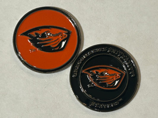 Oregon State Beavers 1" Diameter Double Sided Golf Ball Marker NCAA