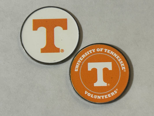 Tennessee Volunteers 1" Diameter Double Sided Golf Ball Marker NCAA