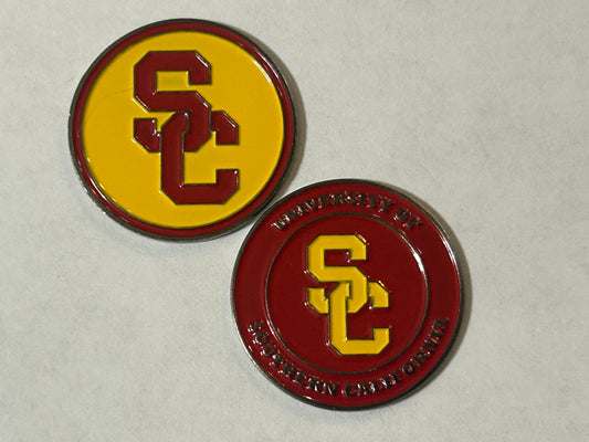 USC Trojans 1" Diameter Double Sided Golf Ball Marker NCAA