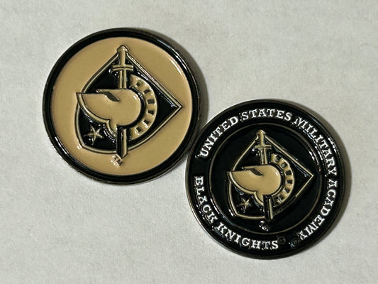 West Point Black Knights 1" Diameter Double Sided Golf Ball Marker NCAA