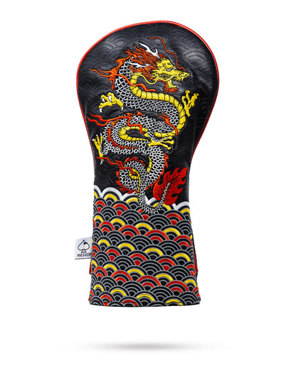Pins & Aces Authentic Robust Dragon's Dynasty Driver Head Cover Fits up to 460cc