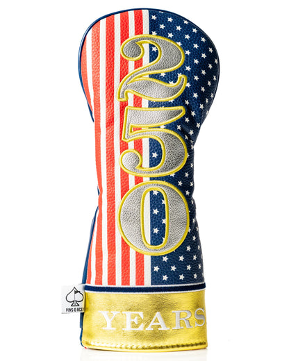 Pins & Aces (Authentic) 2026, 250 Year Birthday USA Driver, Fairway & Rescue Head Cover Set