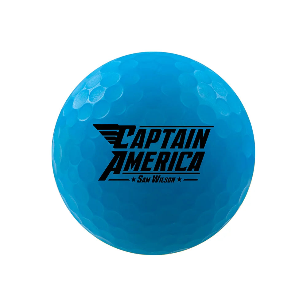 Volvik Vivid Soft 3-Piece Sam Wilson Captain America 6 pack Golf Balls