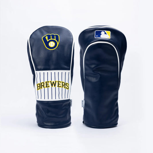 PRG Golf (Authentic) Horizon Pinstripe Milwaukee Brewers Rescue/Hybrid Head Cover MLB Licensed