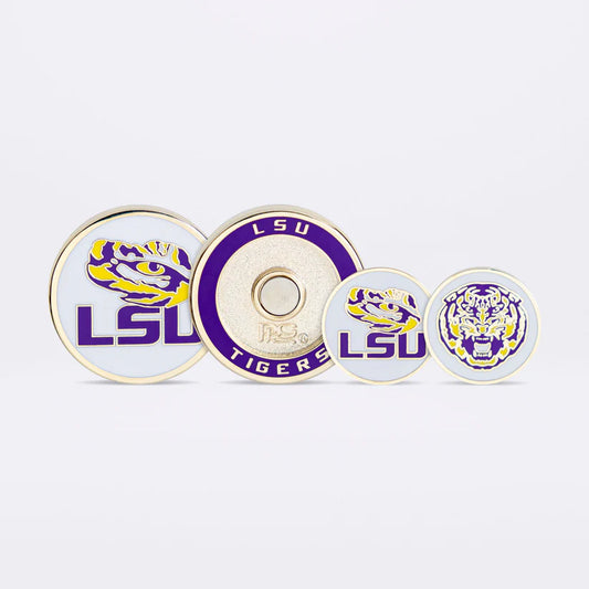 PRG Golf LSU Tigers Duo Logo Magnetic Golf Ball Marker NCAA Licensed