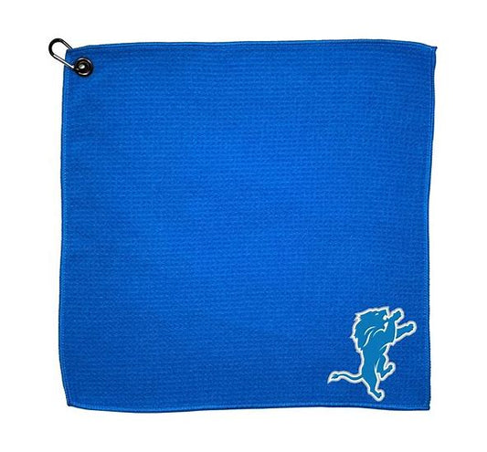 Team Golf USA Detroit Lions Microfiber Golf Towel 15"X15" NFL Licensed