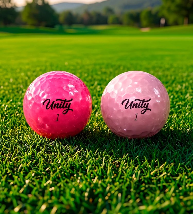 Volvik BCRF Unity Pink Golf Balls Pack of 6 Split Color's Support BCRF