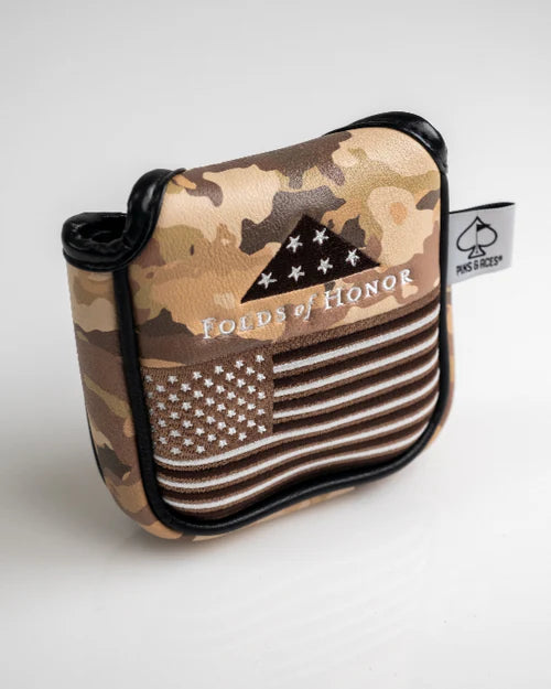 Pins & Aces Authentic Folds of Honor 2.0 Mallet Putter Head Cover