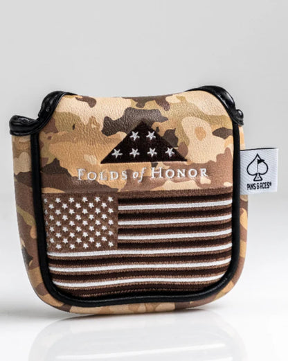 Pins & Aces Authentic Folds of Honor 2.0 Mallet Putter Head Cover