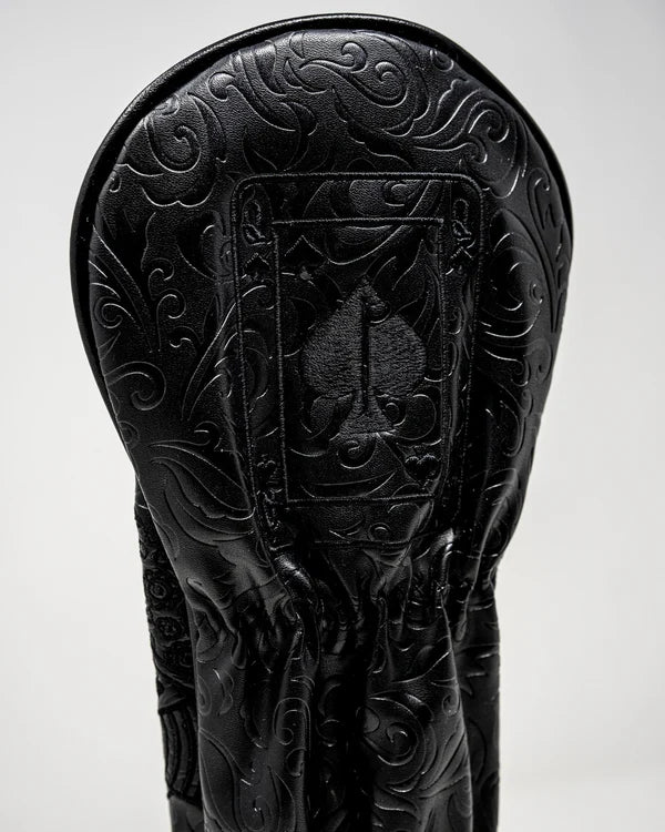 Pins & Aces Authentic Blackout Jack of Spades Rescue/Hybrid Head Cover