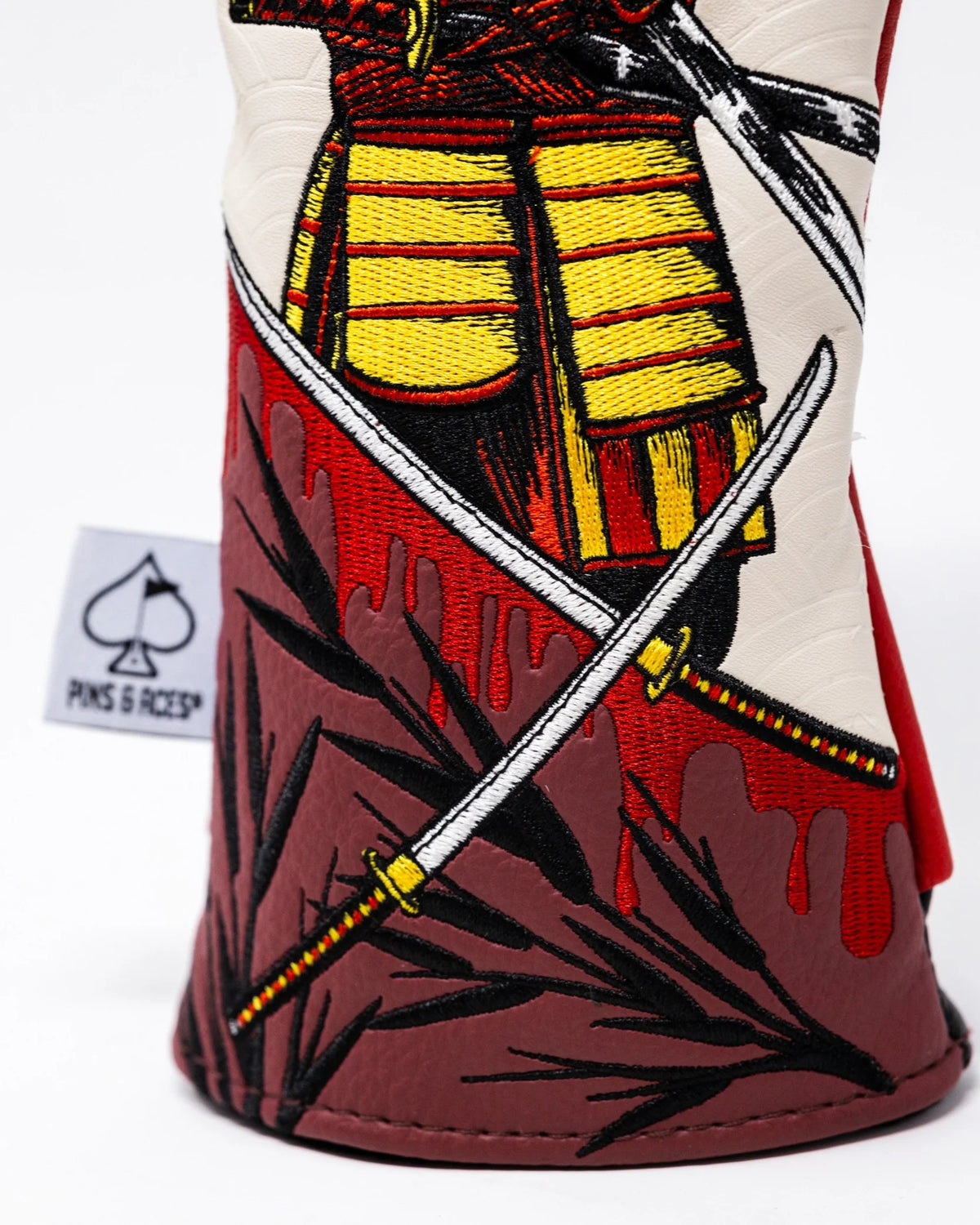 Pins & Aces Authentic Colorful Samurai's Strength Rescue/Hybrid Club Head Cover
