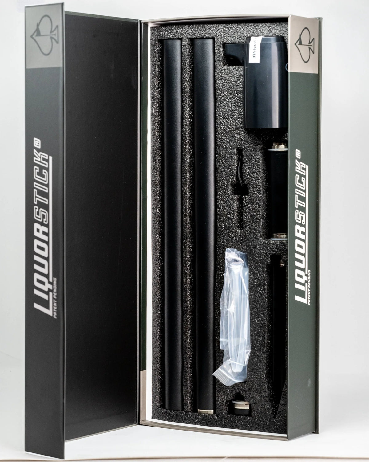 Pins and Aces Golf Authentic and Trademarked LiquorStick® 3.0 - Black