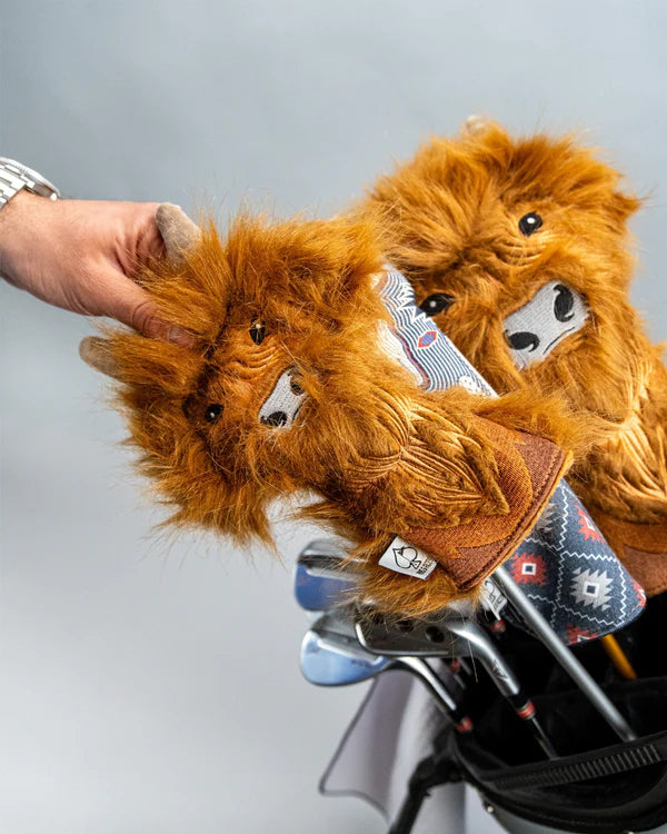 Pins & Aces Authentic Highland Cow Rescue/Hybrid Head Cover