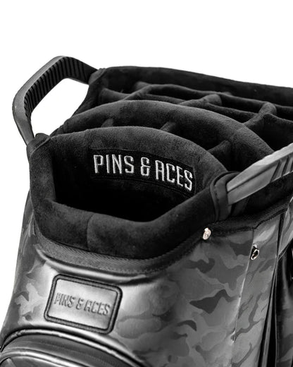 Player Preferred™ Pins & Aces 15-Way Cart Bag - Black Camo