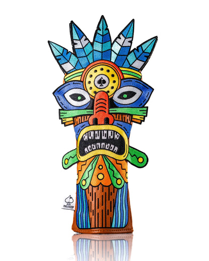 Pins & Aces Authentic Fully Embroidered, Very Robust TIKI Fairway Head Cover