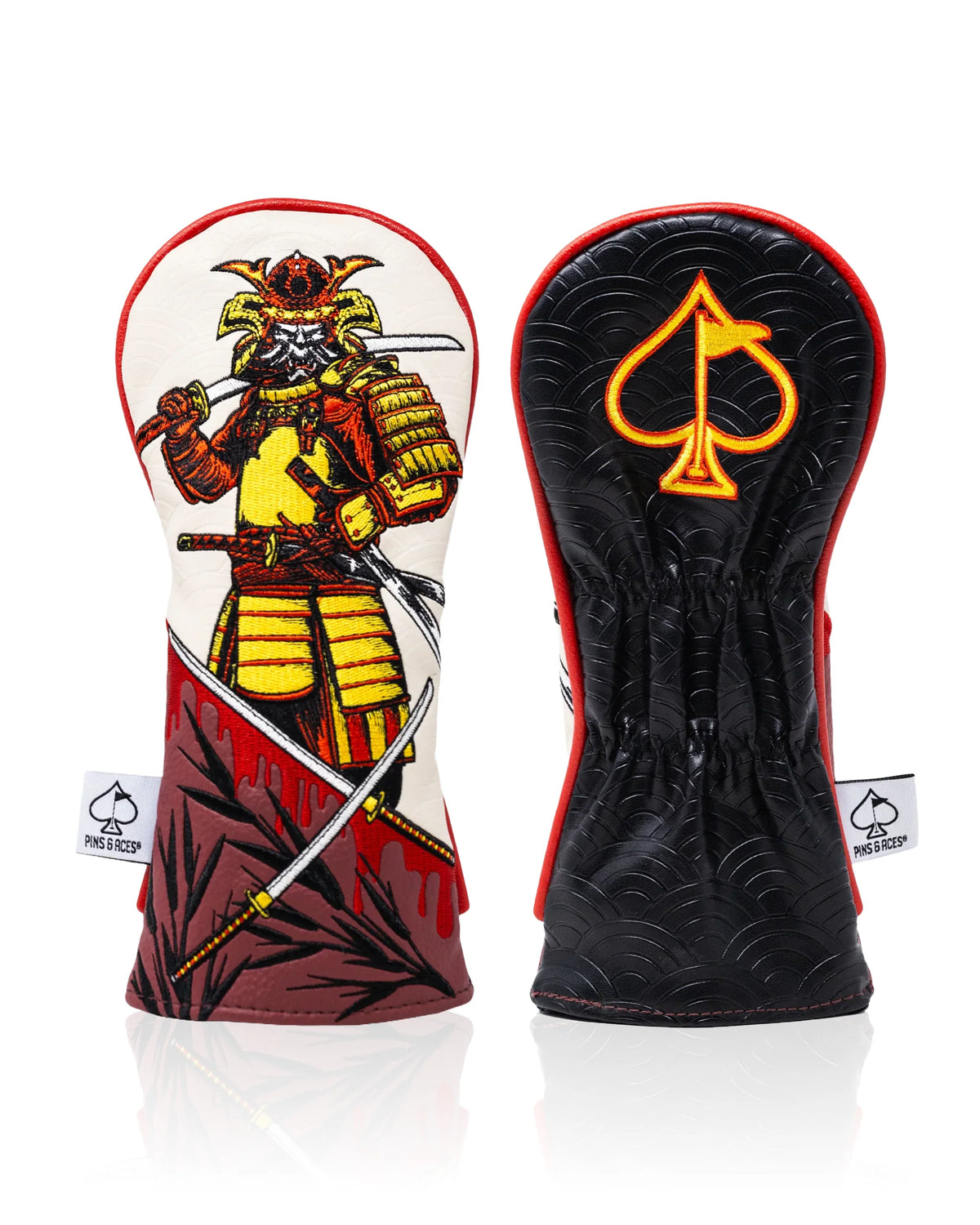 Pins & Aces Authentic Colorful Samurai's Strength Rescue/Hybrid Club Head Cover