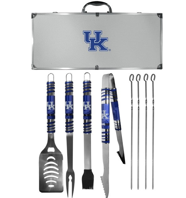 Siskiyou Gift Kentucky Wildcats 8 Piece Tailgater BBQ Set w/Metal Case, NCAA Licensed