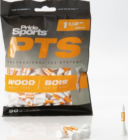 Pride Sports Professional Tee System (PTS) Mini 1 1/2" 90ea. White Tees Per Bag