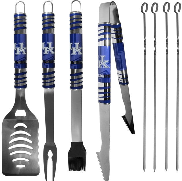 Siskiyou Gift Kentucky Wildcats 8 Piece Tailgater BBQ Set w/Metal Case, NCAA Licensed