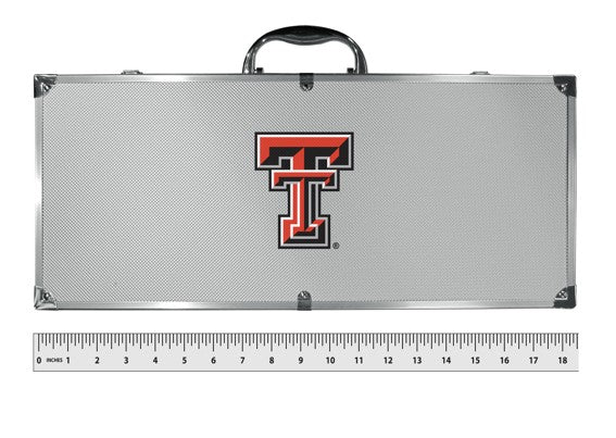 Siskiyou Gift Texas Tech Red Raiders Aggies 8 Piece Tailgater BBQ Set w/Metal Case, NCAA Licensed