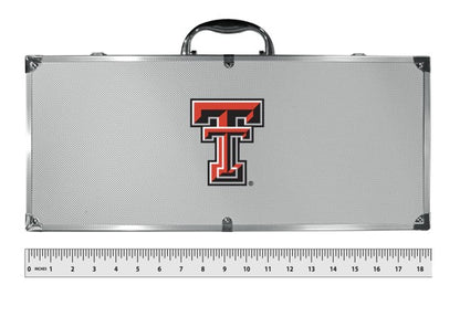 Siskiyou Gift Texas Tech Red Raiders Aggies 8 Piece Tailgater BBQ Set w/Metal Case, NCAA Licensed