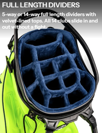 Player Preferred™ 14-Way Pins & Aces Fairway Stand Golf Bag - Electric Tide