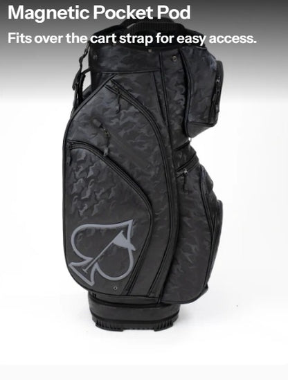Player Preferred™ Pins & Aces 15-Way Cart Bag - Black Camo